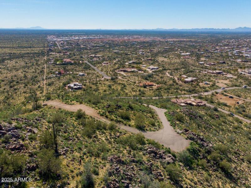 Sunset peak aerial shot