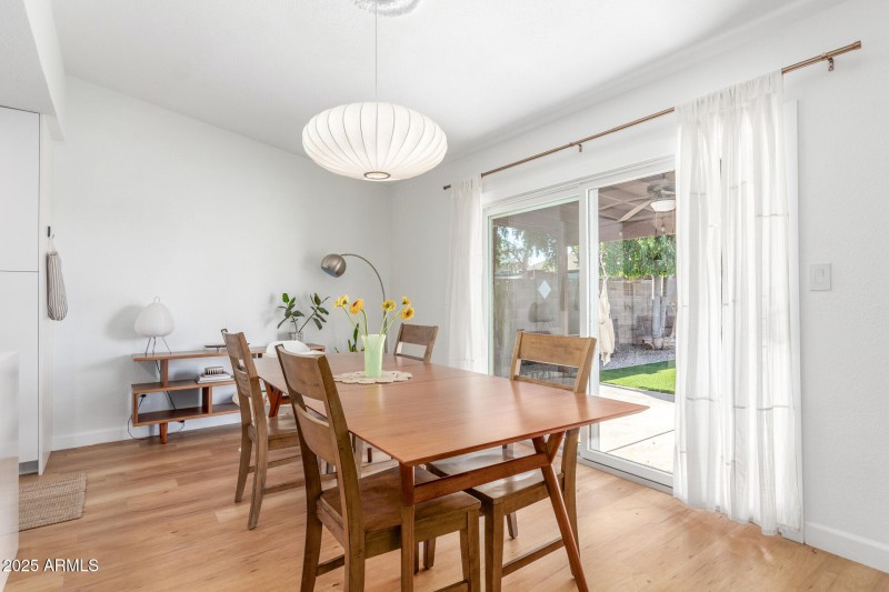 Dining room off the kitchen