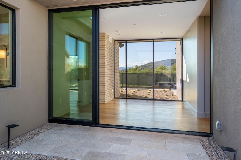 Courtyard to inside