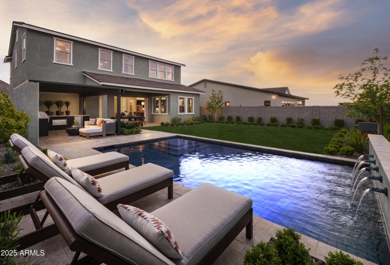 Backyard and pool