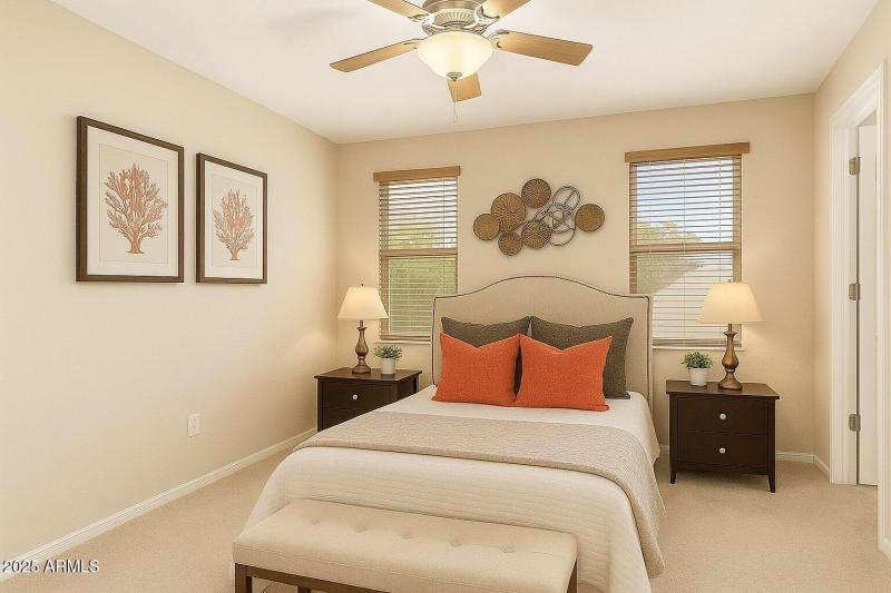 Primary Bedroom Virtually Staged