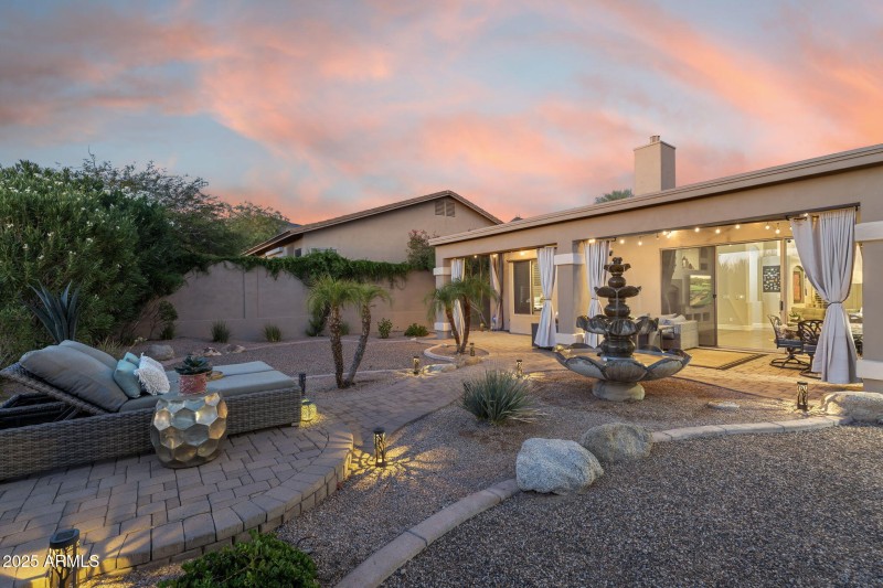 Spacious backyard