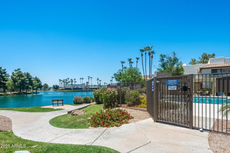 Community Pool Entrance