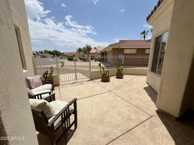 Gated courtyard