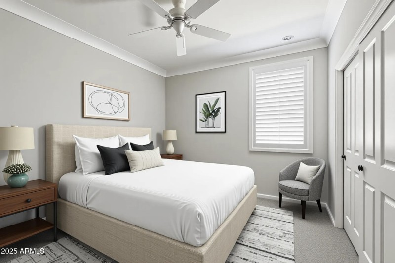Virtually Staged Bedroom 2
