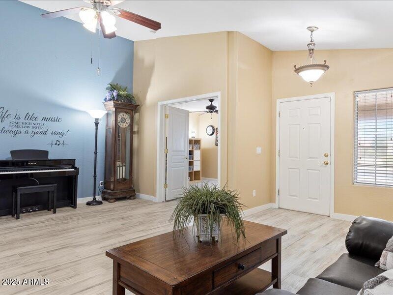 piano area in great room
