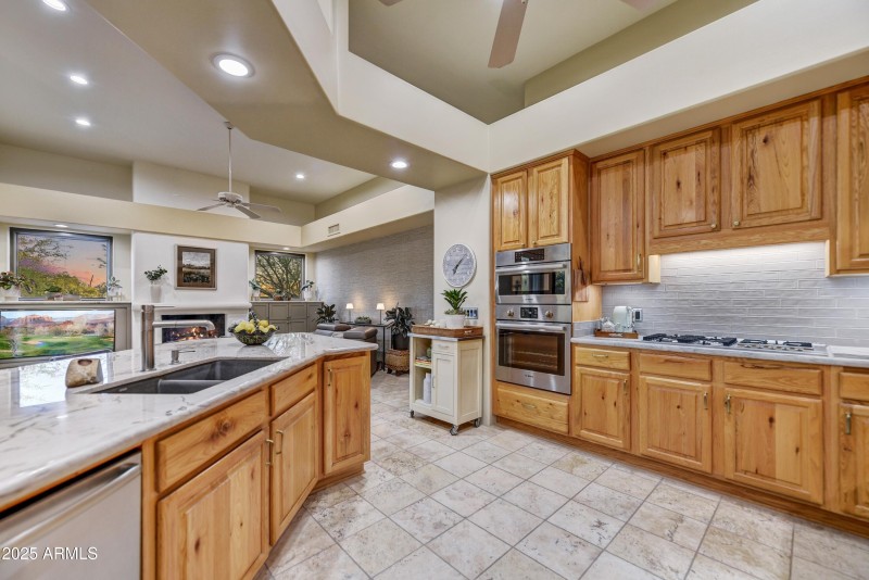 Kitchen with Quartzite Counters