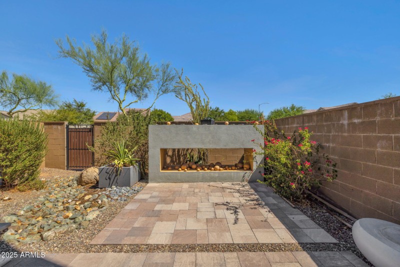 Pavers on back patio