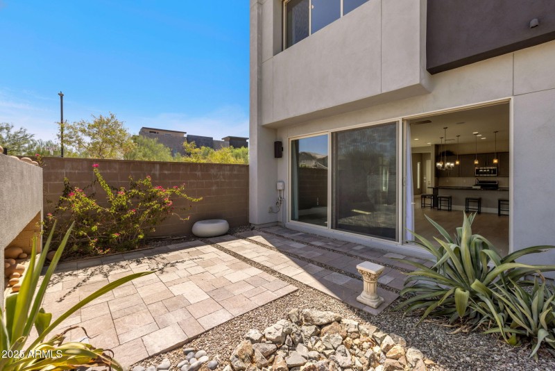 Large back patio