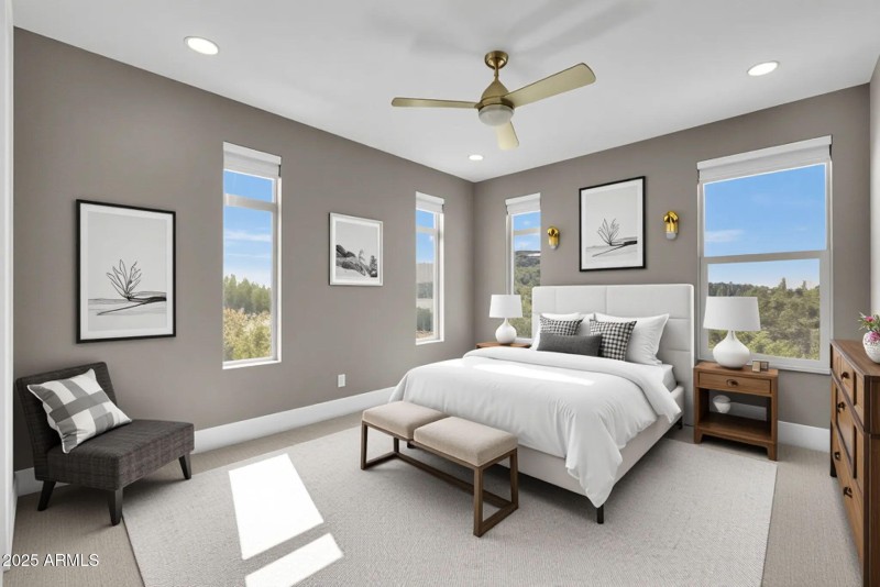Staged 2nd bedroom