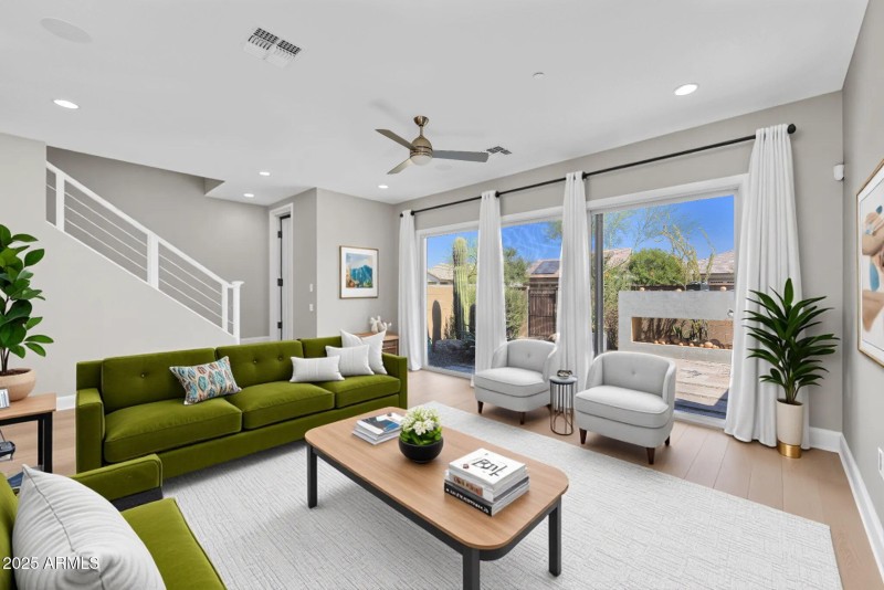 Staged living area