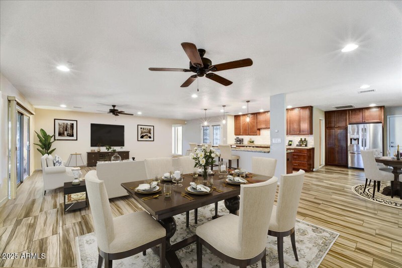 Dining towards Living Room/Kitchen
