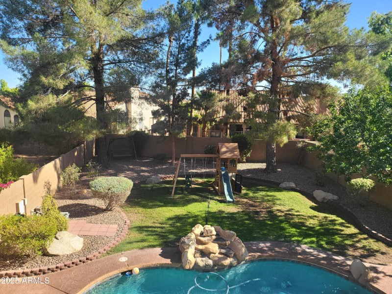 BACKYARD VIEW FROM 2 BEDROOMS