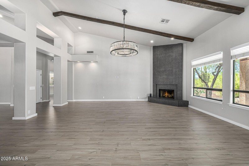 Striking Fireplace Accent Wall