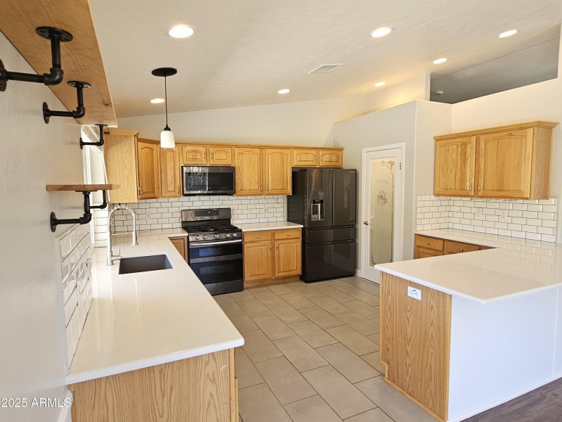 kitchen from sliding door