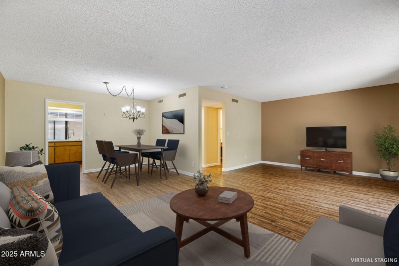 Dining/Living Room - Virtual Staged