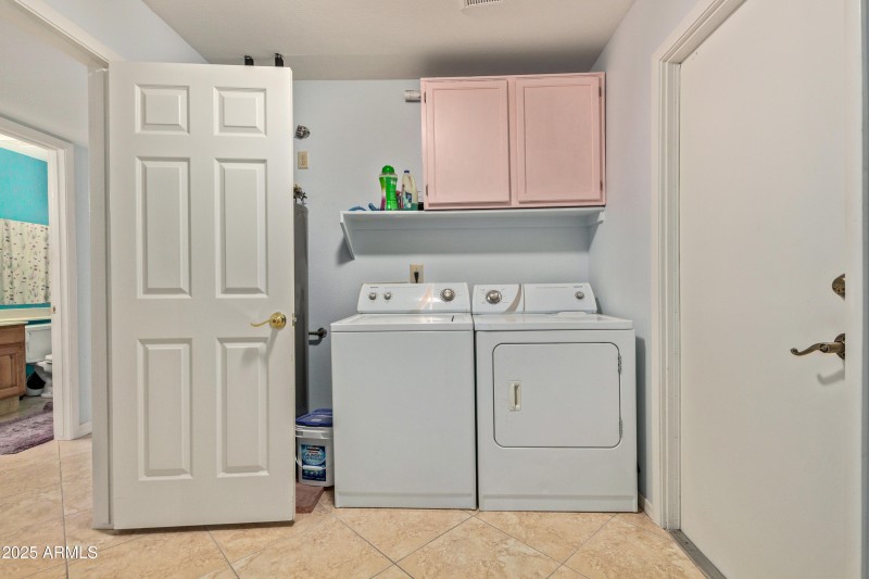inside laundry, washer and dryer stay