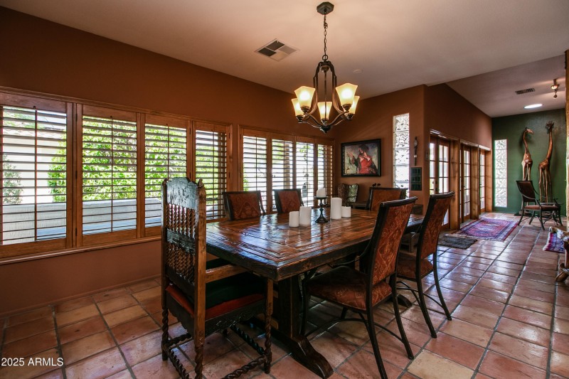 Wall of Windows in the Dining and Great