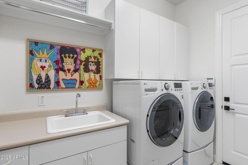 Laundry w/ Built-in Cabinetry