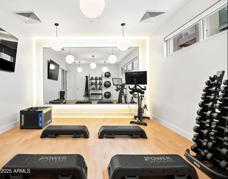 Private fitness room