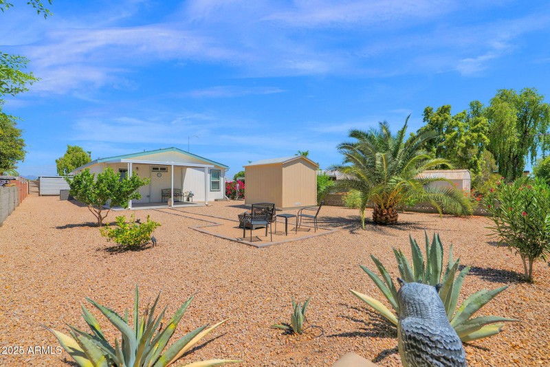 Spacious backyard