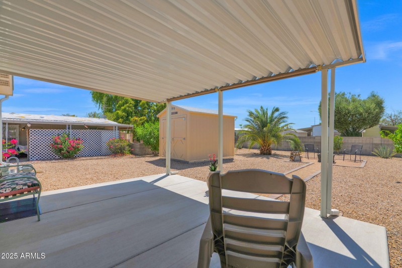 Covered Patio view