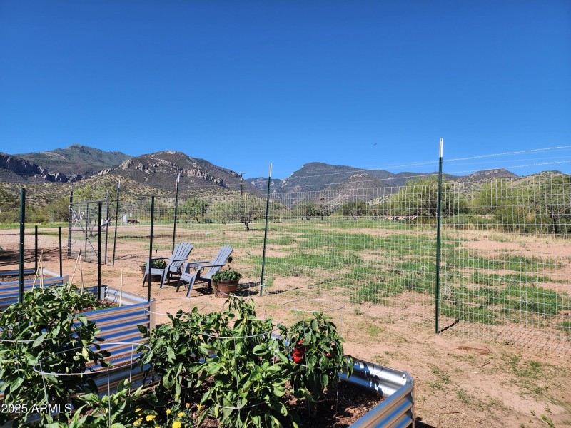Looking toward house site