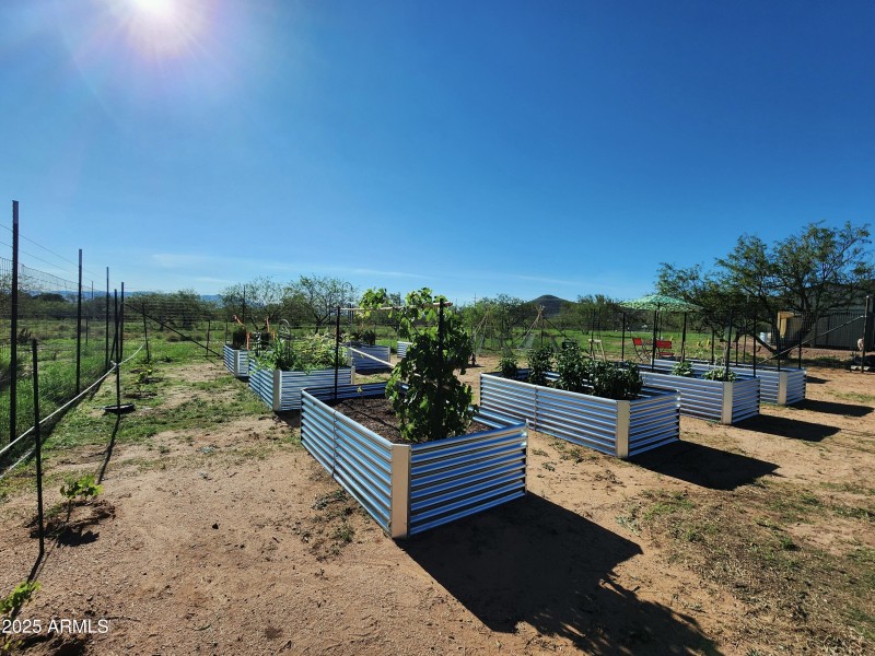 8 raised beds