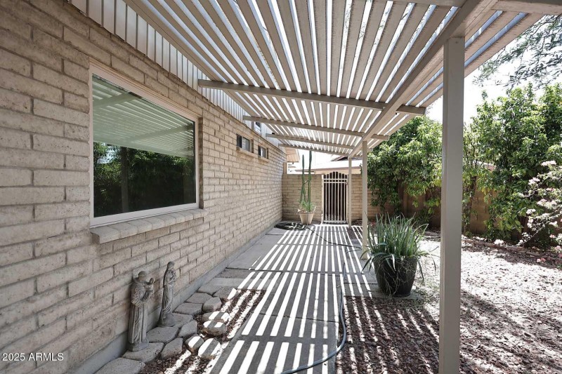 Left Side Covered Patio