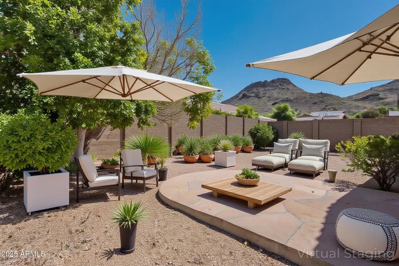 Backyard Virtually Staged