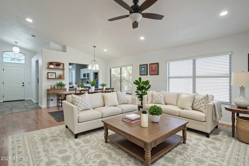 Living Room Virtually Staged