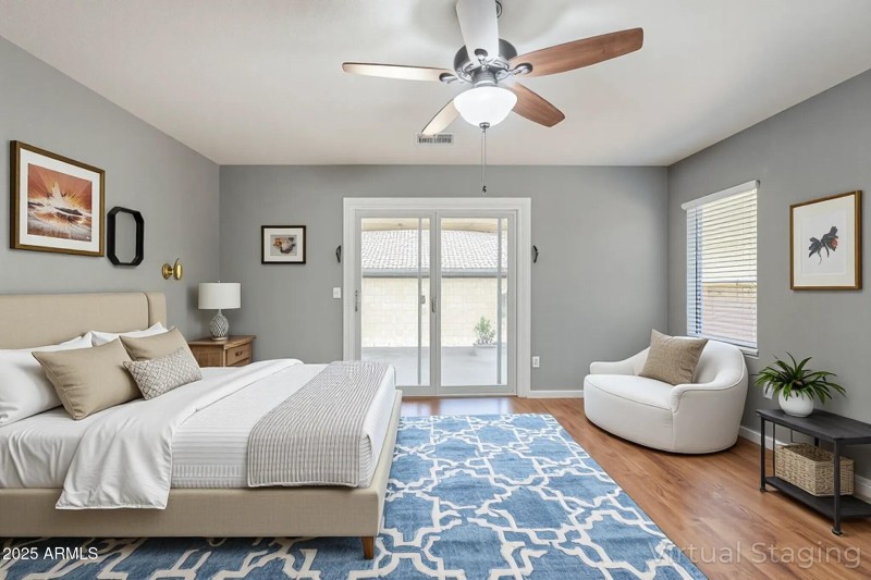 Primary Bedroom Virtually Staged