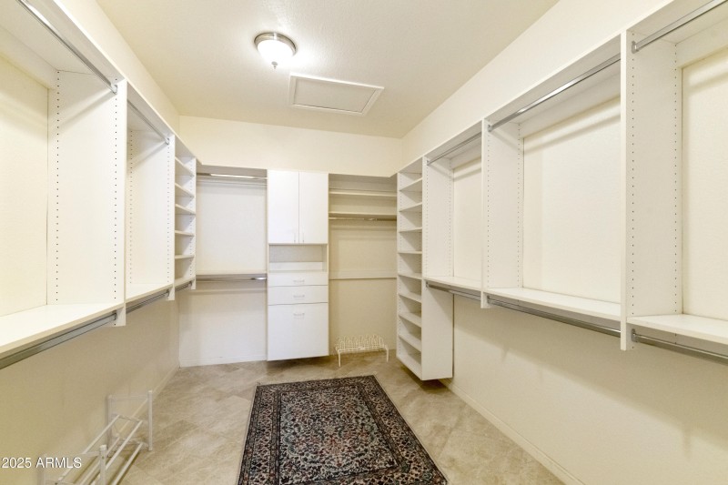 Primary walk-in closet