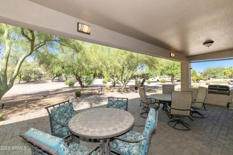 Covered patio
