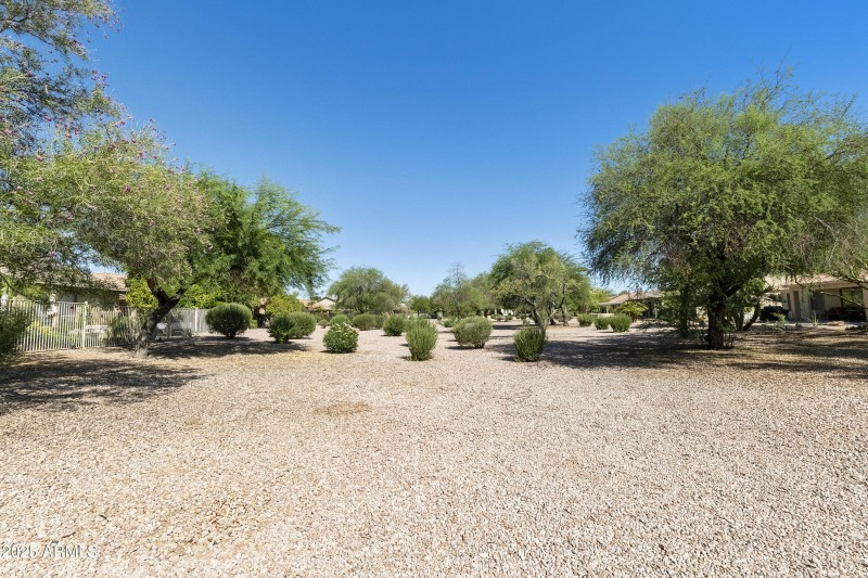 Open space in back