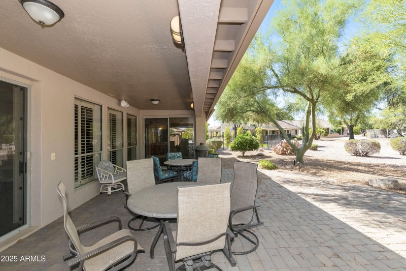 Covered patio