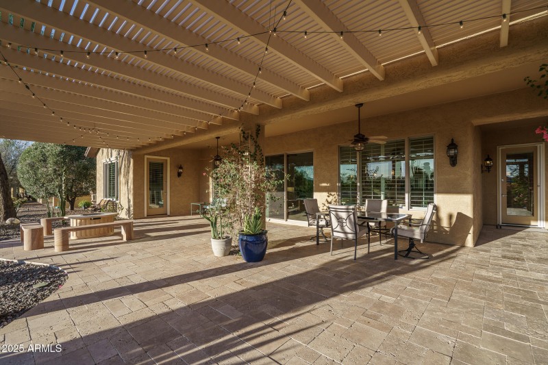 77) BACK PATIO
