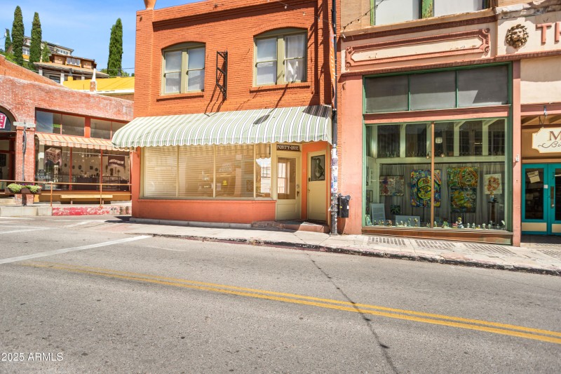 Storefront, Green & White Awning (2)