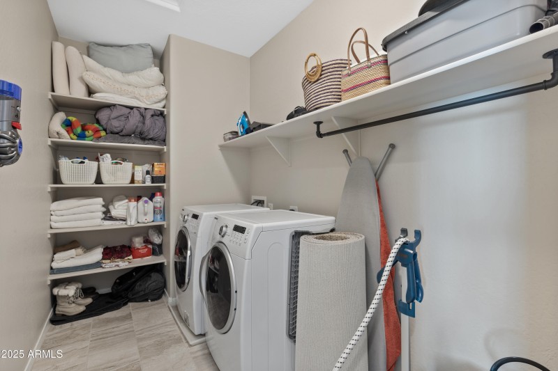 laundry upstairs