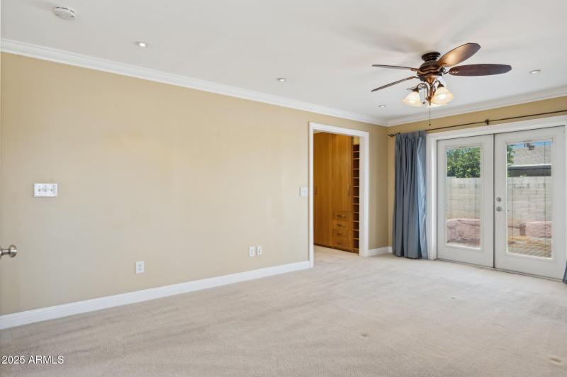 French doors in Primary