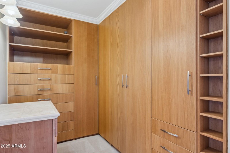 Primary closet