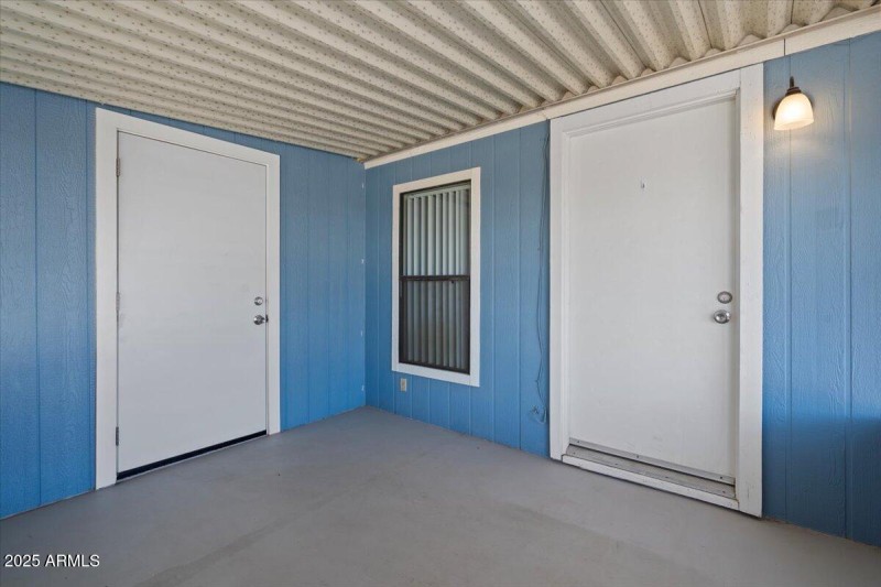 Back door and Shed