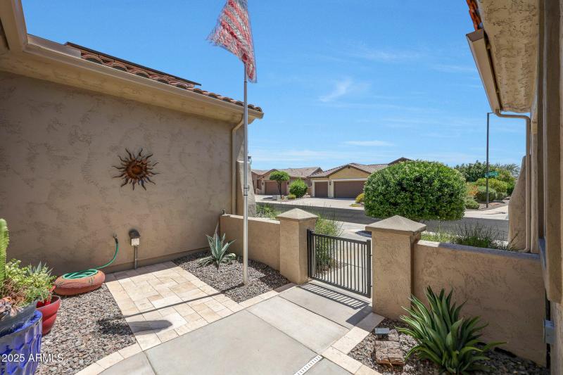 Gated, Travertine Accents