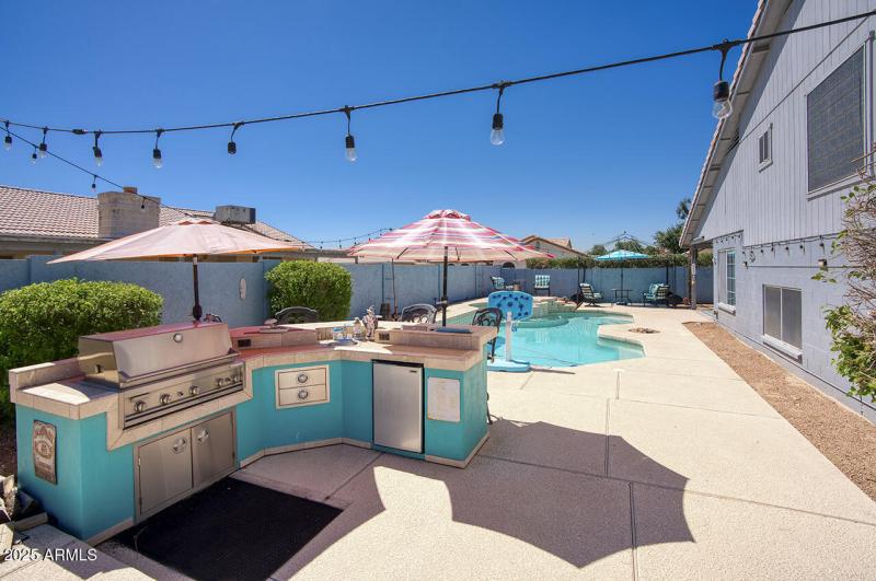 Built in BBQ