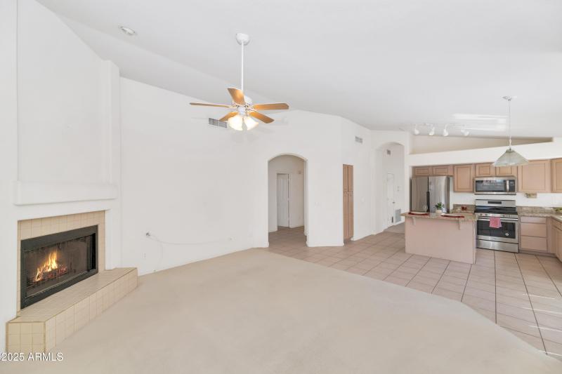 Open concept w/ cozy fireplace