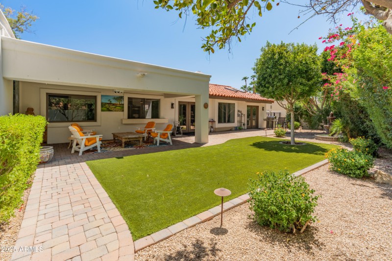 Lush landscaping