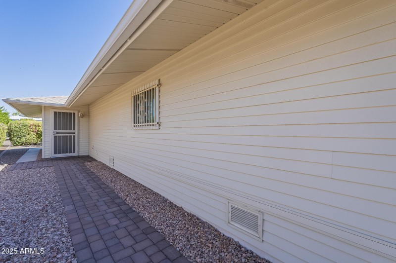 Side entrance to home