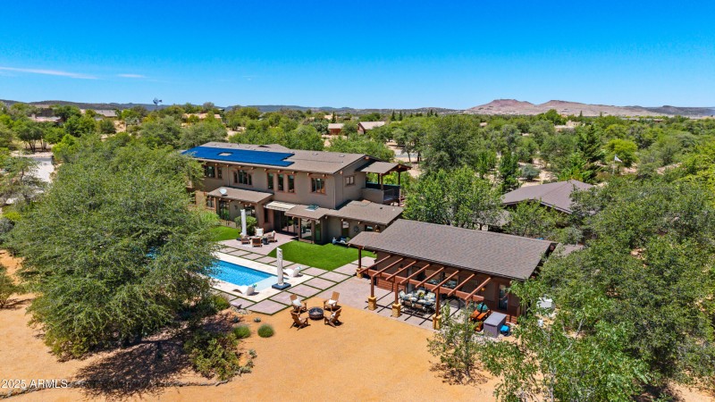 87-Aerial View Backyard & Guest Hou