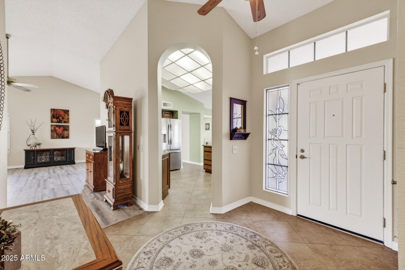 Foyer towards Kitchen & Living Room
