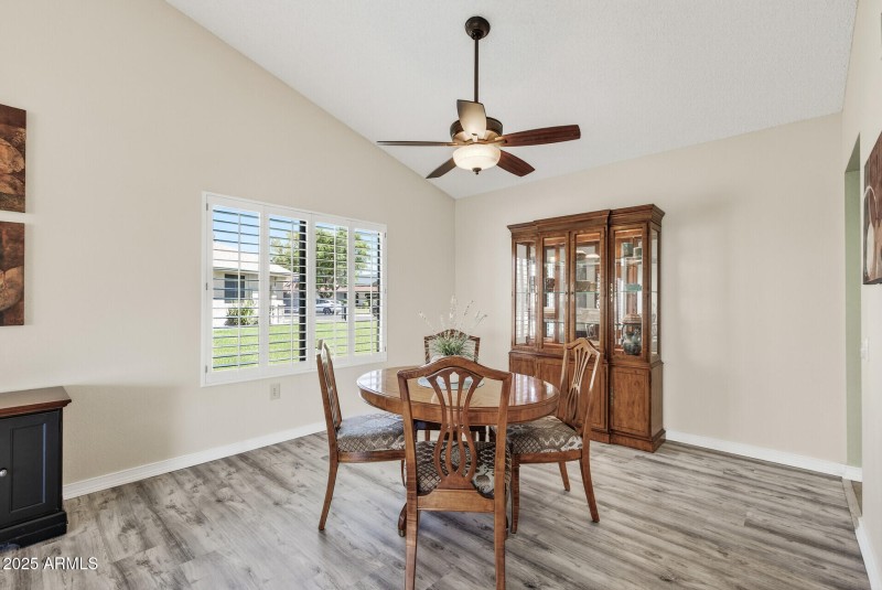 Dining towards Side Yard